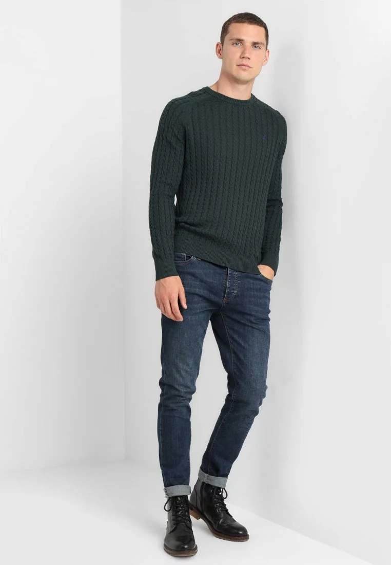 Pier One Uomo Maglione - Mottled Dark Green 4 Pier One Uomo Maglione - Mottled Dark Green - immagine 2