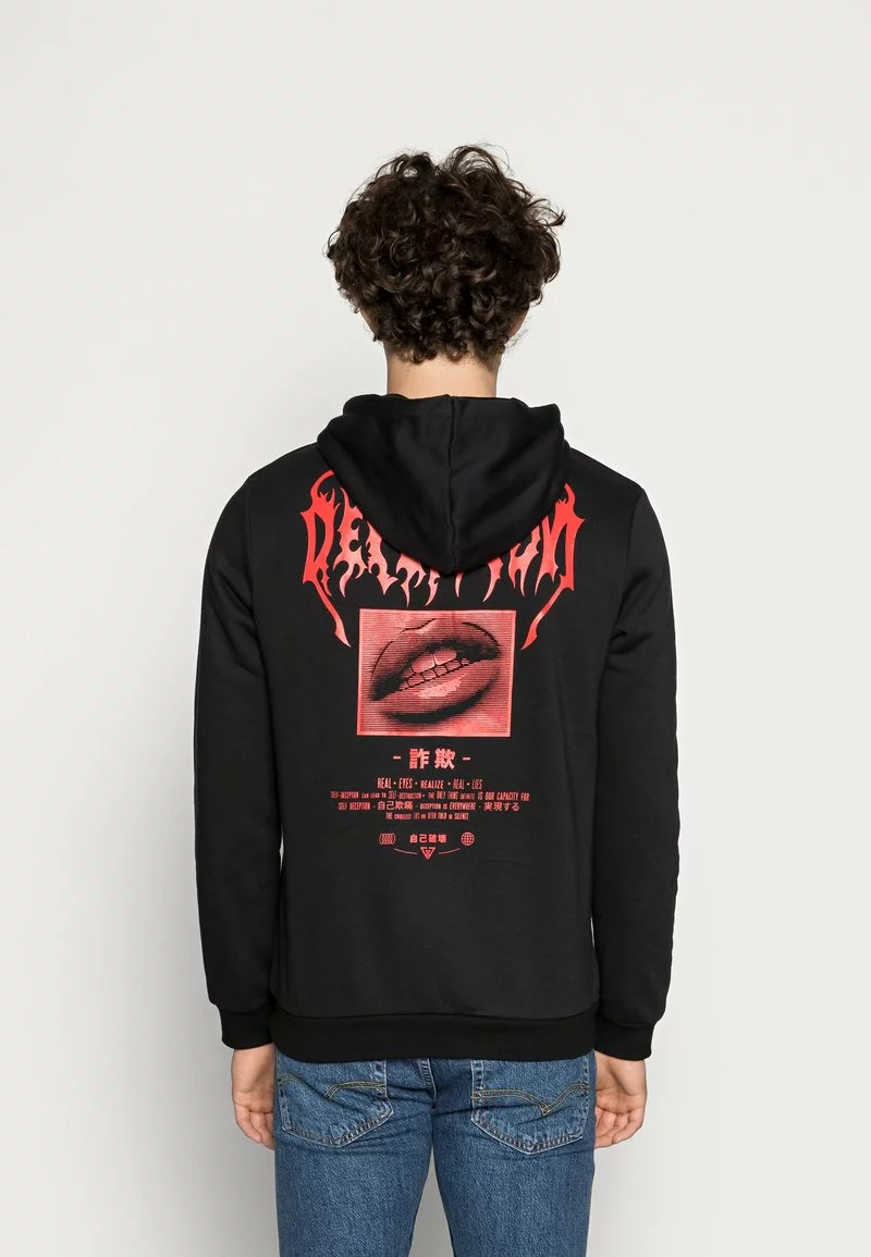 Pier One UNISEX - Felpa Con Cappuccio - Black 5 Pier One UNISEX - Felpa Con Cappuccio - Black - immagine 3