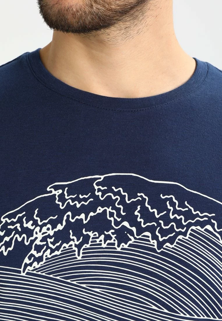 Pier One Uomo T-shirt Con Stampa - Dark Blue/white 6 Pier One Uomo T-shirt Con Stampa - Dark Blue/white - immagine 4