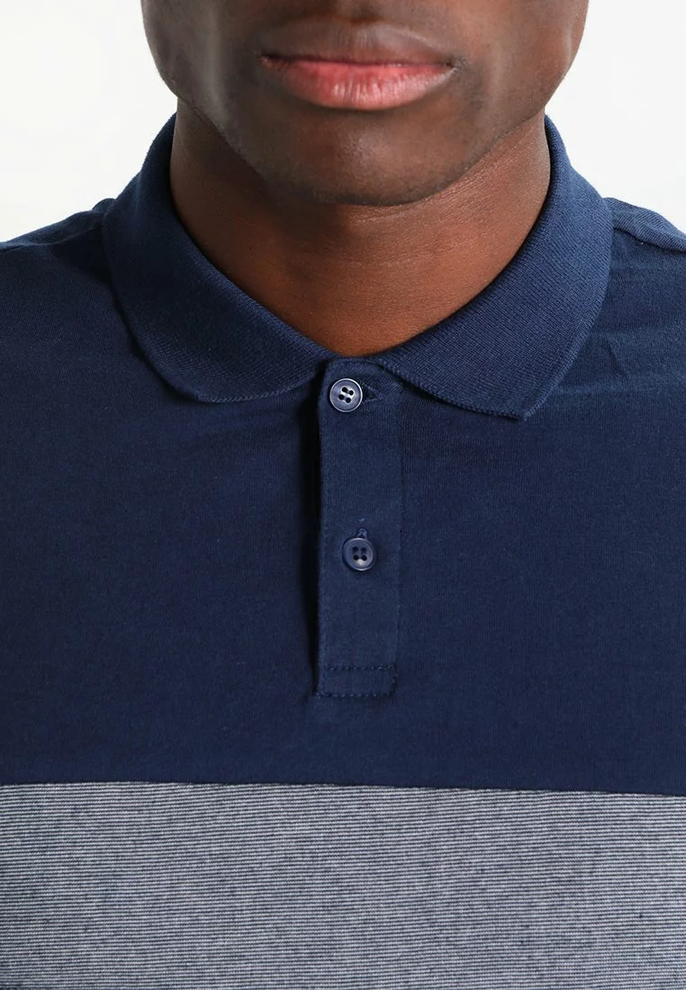 Pier One Uomo Polo - Dark Blue/mottled Grey 6 Pier One Uomo Polo - Dark Blue/mottled Grey - immagine 4