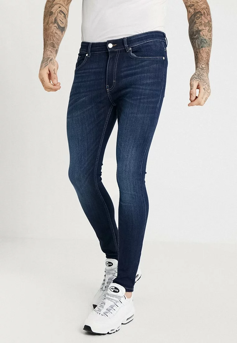 Pier One Uomo Jeans Skinny Fit - Dark-blue Denim 3 Pier One Uomo Jeans Skinny Fit - Dark-blue Denim