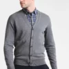 Pier One Uomo Cardigan - Dark Grey Melange