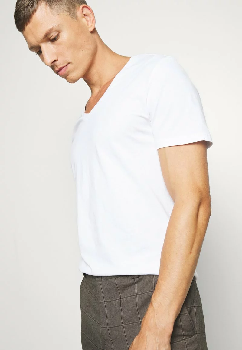 Pier One Uomo 2 PACK - T-shirt Basic - White 7 Pier One Uomo 2 PACK - T-shirt Basic - White - immagine 5