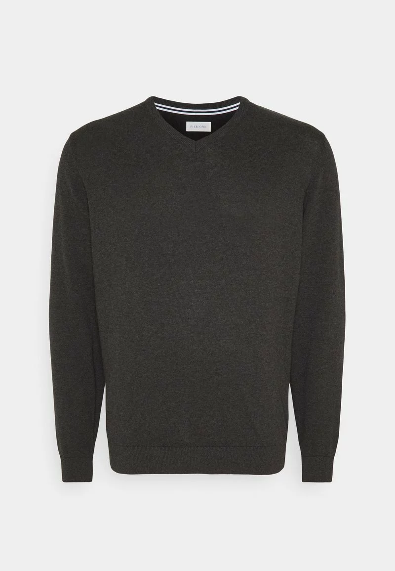 Pier One Uomo 2 PACK - Maglione - Dark Blue/mottled Dark Grey 4 Pier One Uomo 2 PACK - Maglione - Dark Blue/mottled Dark Grey - immagine 2