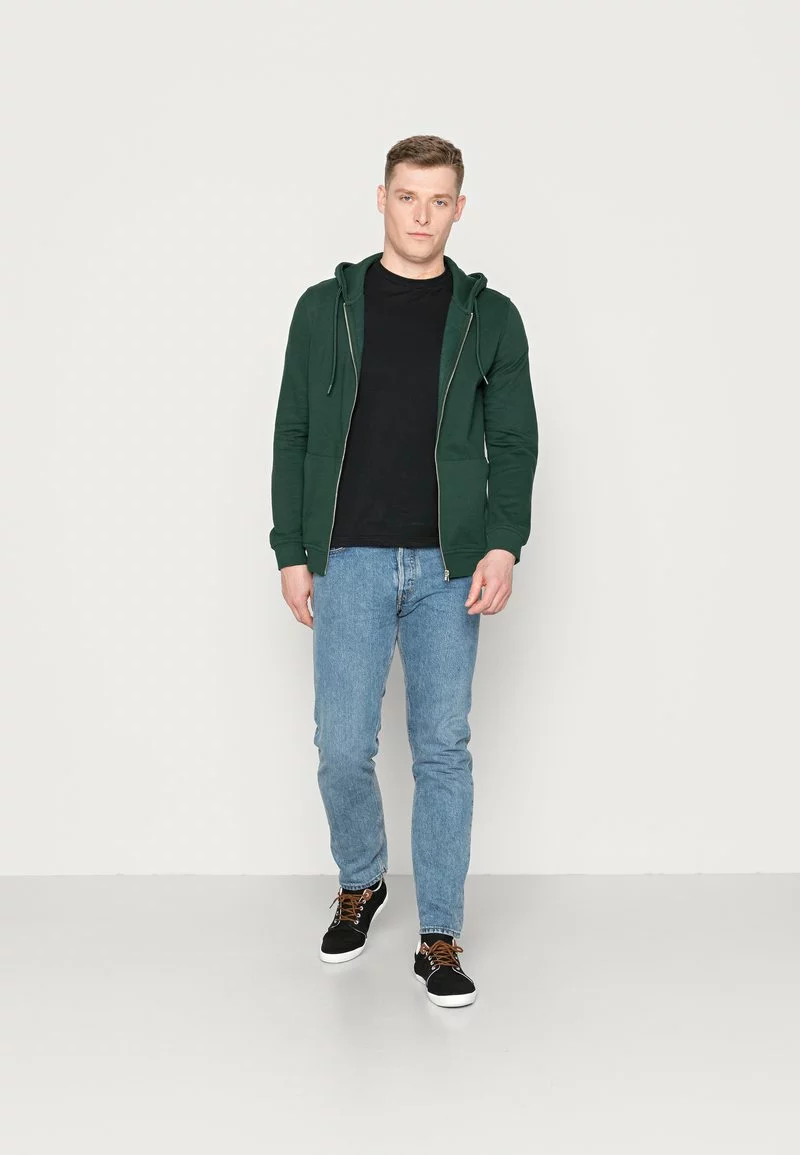 Pier One Uomo Felpa Con Zip - Green 4 Pier One Uomo Felpa Con Zip - Green - immagine 2