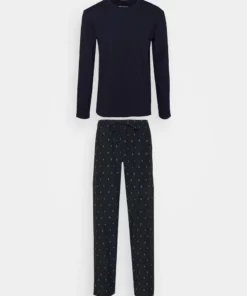 Pier One Uomo Pigiama - Dark Blue/white
