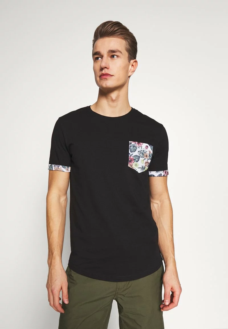 Pier One Uomo T-shirt Con Stampa - Black 3 Pier One Uomo T-shirt Con Stampa - Black