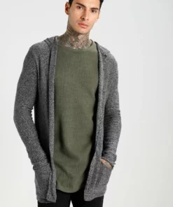 Pier One Uomo Cardigan - Light Grey/black