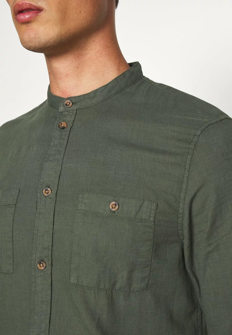 Pier One Uomo Camicia - Oliv 8 Pier One Uomo Camicia - Oliv - immagine 6