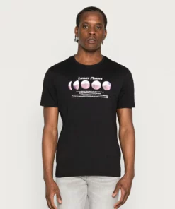 Pier One Uomo T-shirt Con Stampa - Black