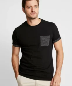 Pier One Uomo T-shirt Con Stampa - Black