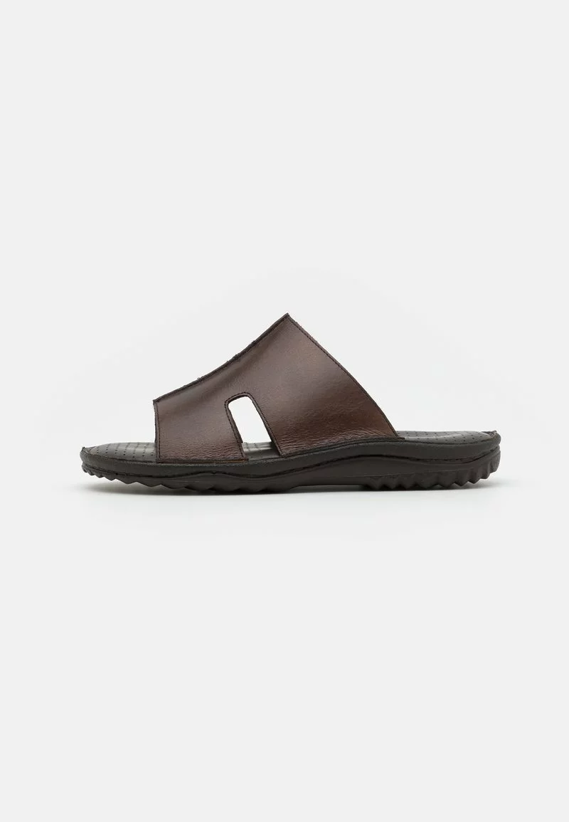 Pier One Uomo LEATHER - Ciabattine - Brown 3 Pier One Uomo LEATHER - Ciabattine - Brown