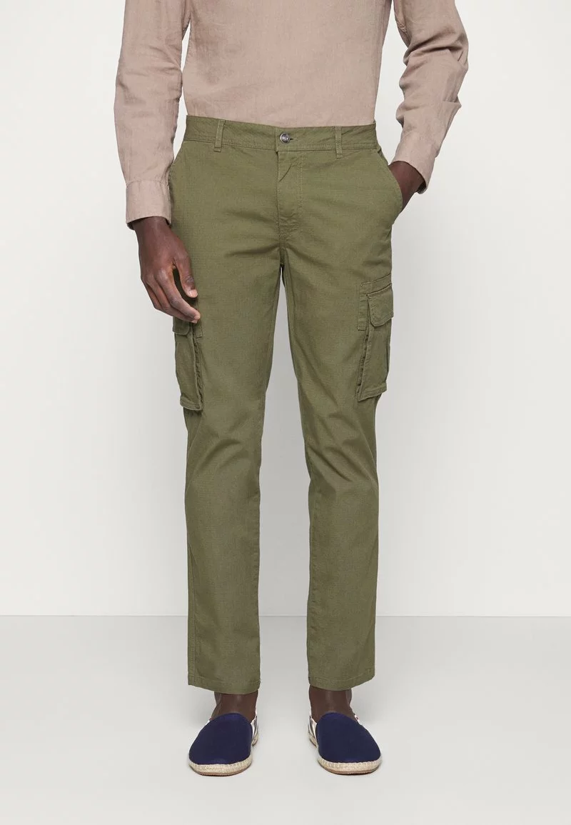 Pier One Uomo Pantaloni Cargo - Olive 6 Pier One Uomo Pantaloni Cargo - Olive - immagine 4