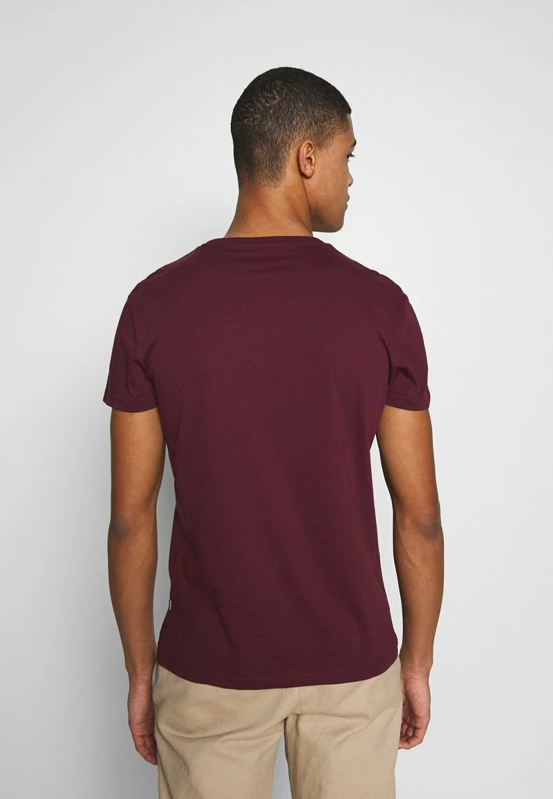 Pier One Uomo T-shirt Basic - Bordeaux 5 Pier One Uomo T-shirt Basic - Bordeaux - immagine 3