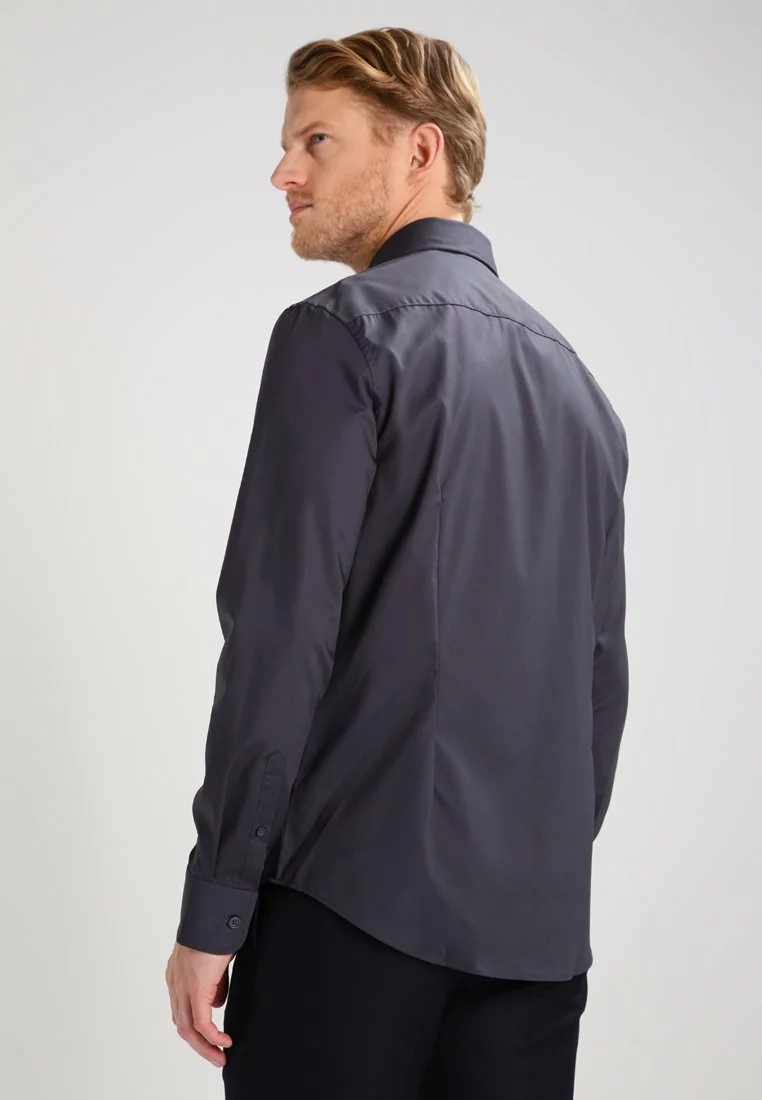 Pier One Uomo Camicia Elegante - Dark Grey 5 Pier One Uomo Camicia Elegante - Dark Grey - immagine 3
