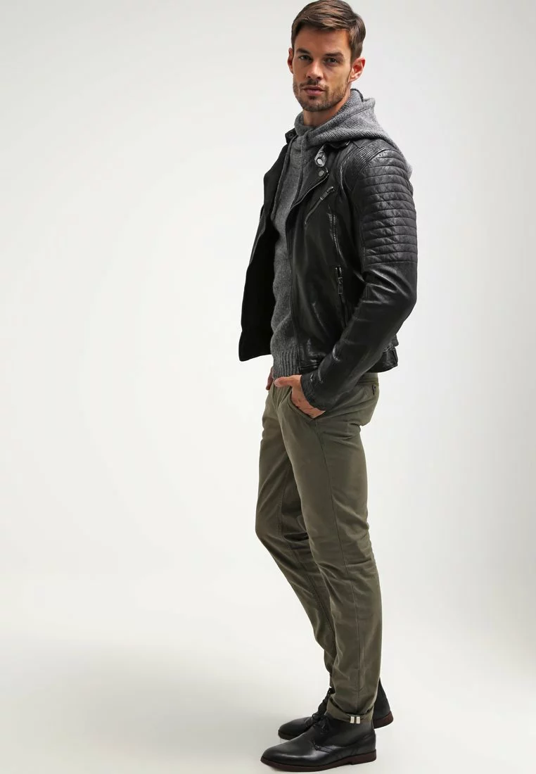 Pier One Uomo Felpa Con Cappuccio - Dark Grey Melange 4 Pier One Uomo Felpa Con Cappuccio - Dark Grey Melange - immagine 2