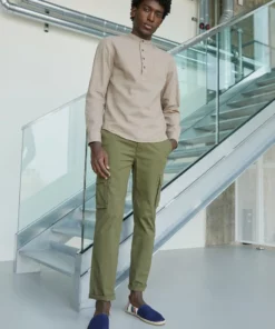 Pier One Uomo Pantaloni Cargo - Olive