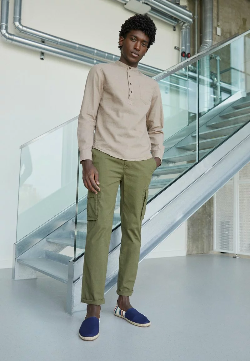 Pier One Uomo Pantaloni Cargo - Olive 3 Pier One Uomo Pantaloni Cargo - Olive