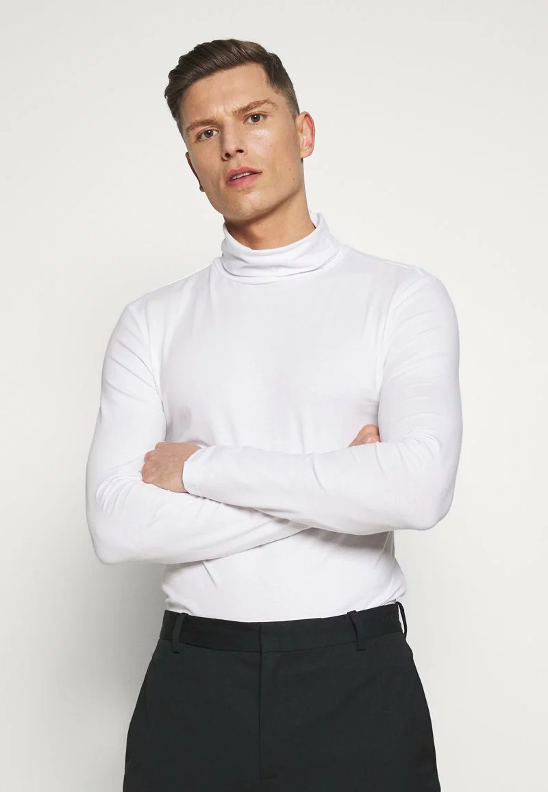 Pier One Uomo 2 PACK - Maglietta A Manica Lunga - White/black 5 Pier One Uomo 2 PACK - Maglietta A Manica Lunga - White/black - immagine 3