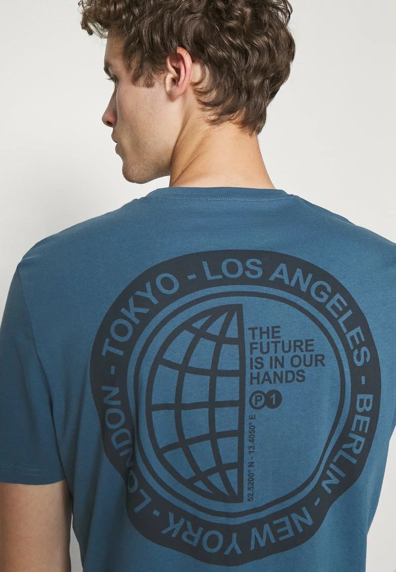 Pier One Uomo T-shirt Con Stampa - Blue 6 Pier One Uomo T-shirt Con Stampa - Blue - immagine 4
