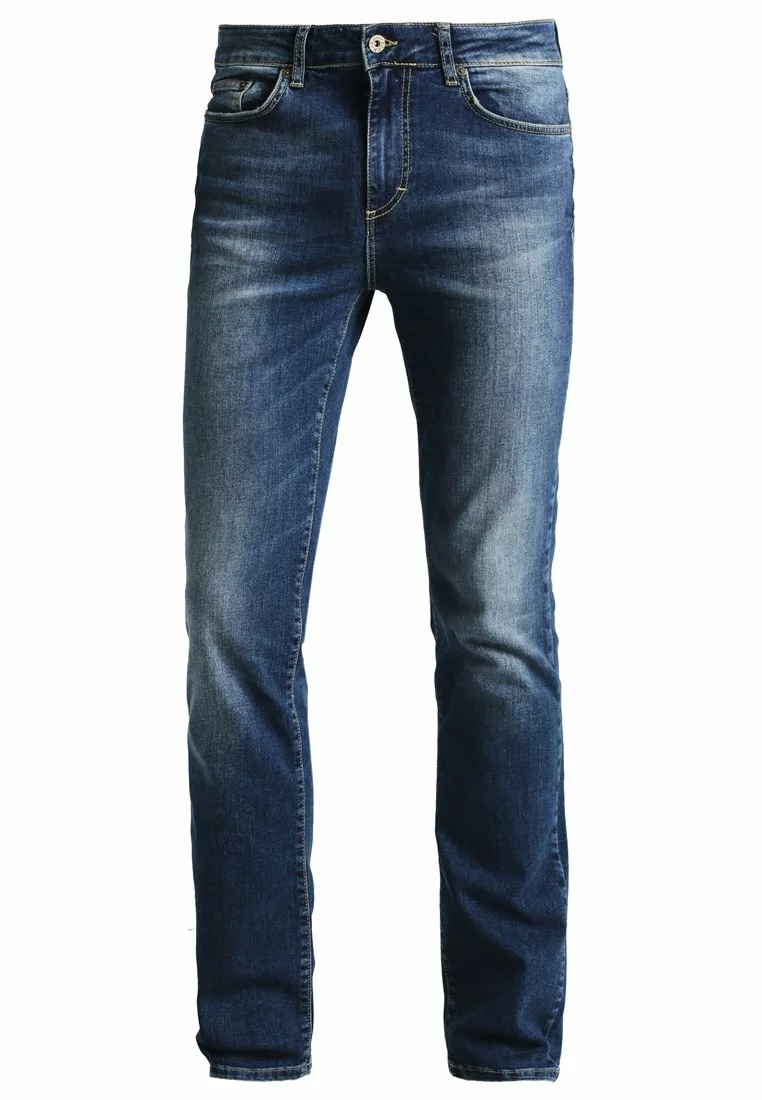 Pier One Uomo Jeans A Sigaretta - Washed Dark Blue 7 Pier One Uomo Jeans A Sigaretta - Washed Dark Blue - immagine 5