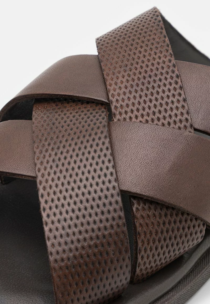 Pier One Uomo LEATHER - Ciabattine - Brown 8 Pier One Uomo LEATHER - Ciabattine - Brown - immagine 6