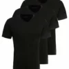 Pier One Uomo 3 PACK - T-shirt Basic - Black -Offerta Economica Pier One aabb34e171c641efaffc9ee8ffa3d0d4