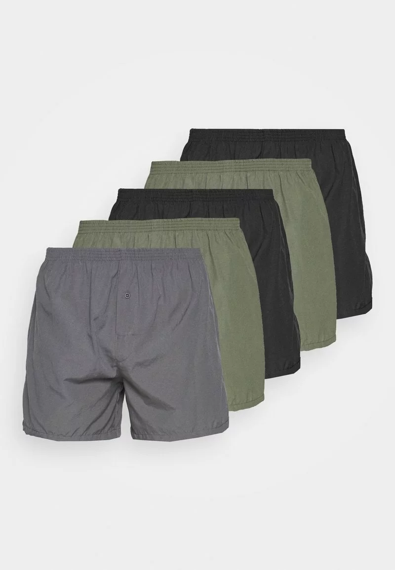 Pier One Uomo 5 PACK - Boxer - Black/khaki/dark Grey 7 Pier One Uomo 5 PACK - Boxer - Black/khaki/dark Grey - immagine 5