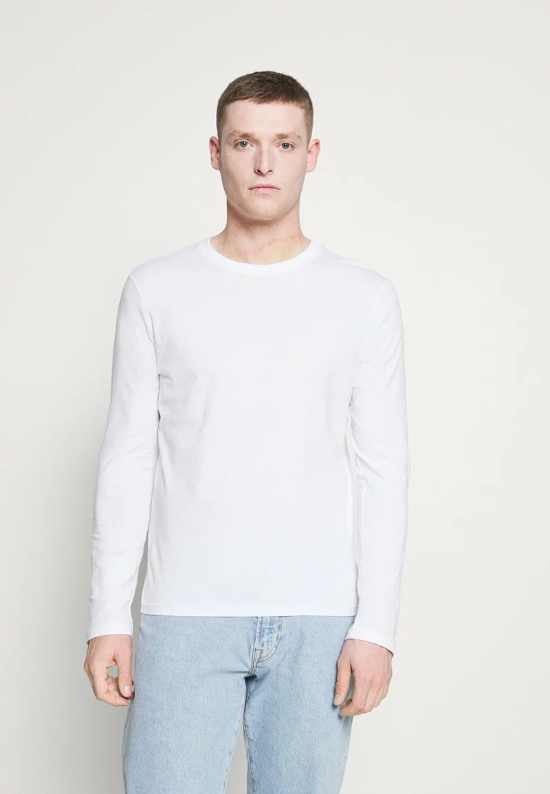 Pier One Uomo 5 PACK - Maglietta A Manica Lunga - White/dark Blu/grey 4 Pier One Uomo 5 PACK - Maglietta A Manica Lunga - White/dark Blu/grey - immagine 2