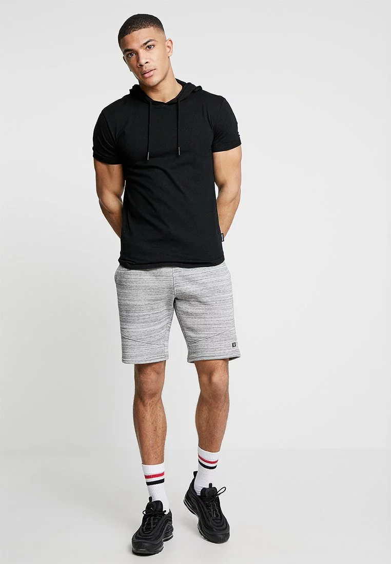 Pier One Uomo Shorts - Mottled Light Grey 4 Pier One Uomo Shorts - Mottled Light Grey - immagine 2