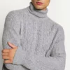 Pier One Uomo NEW CABLE TURTLENECK JUMPER - Maglione - Light Grey -Offerta Economica Pier One b0c36f7fa40740978e1ce13ca2fa9e81