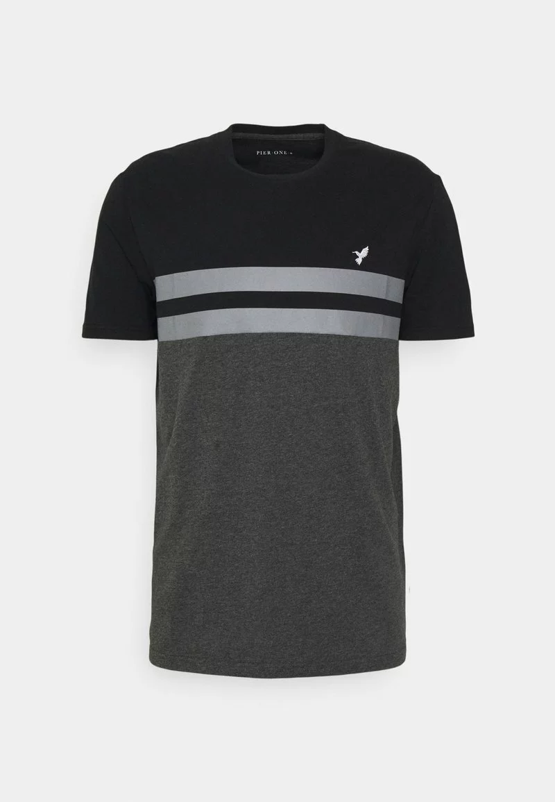 Pier One Uomo T-shirt Con Stampa - Black/grey 7 Pier One Uomo T-shirt Con Stampa - Black/grey - immagine 5