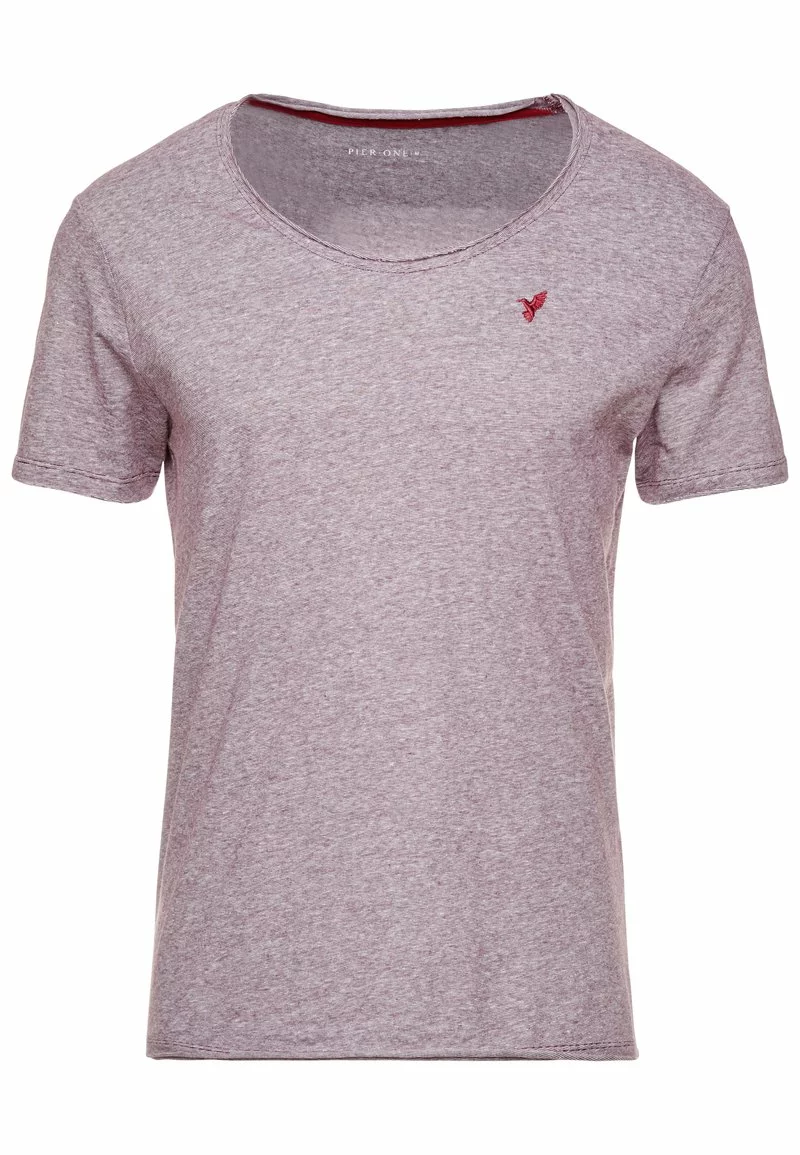 Pier One Uomo T-shirt Con Stampa - Bordeaux 6 Pier One Uomo T-shirt Con Stampa - Bordeaux - immagine 4
