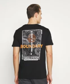 Pier One Uomo T-shirt Con Stampa - Black