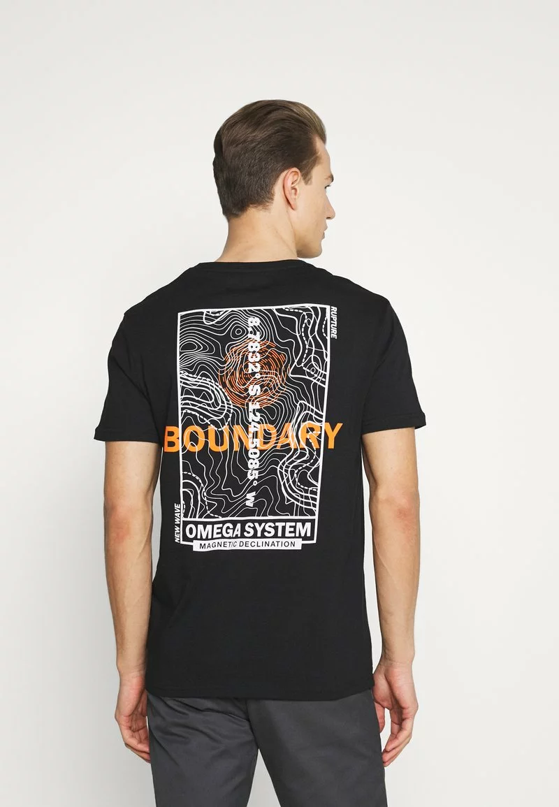 Pier One Uomo T-shirt Con Stampa - Black 3 Pier One Uomo T-shirt Con Stampa - Black