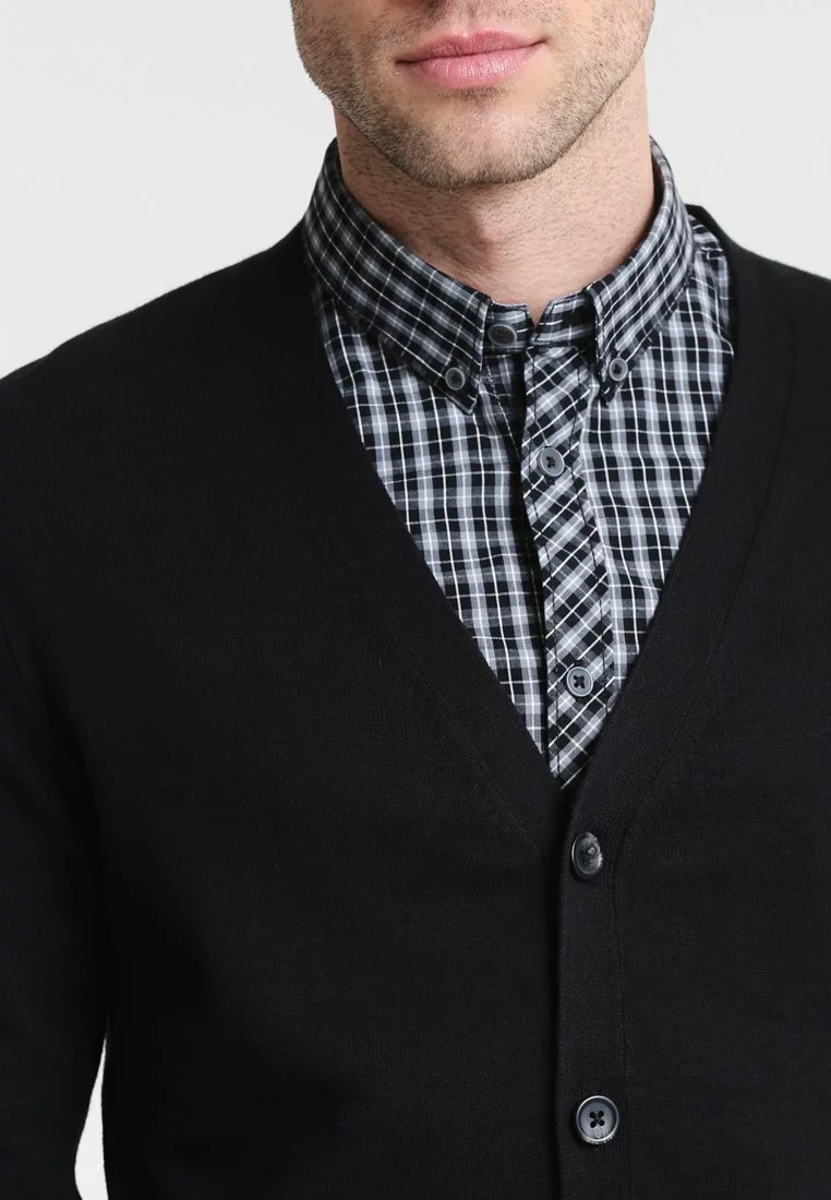 Pier One Uomo Cardigan - Black 6 Pier One Uomo Cardigan - Black - immagine 4