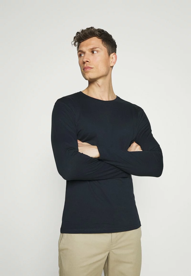 Pier One Uomo 2 PACK - Maglietta A Manica Lunga - Dark Blue/mottled Grey 6 Pier One Uomo 2 PACK - Maglietta A Manica Lunga - Dark Blue/mottled Grey - immagine 4