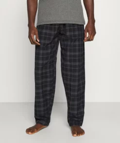 Pier One Uomo Pantaloni Del Pigiama - Black/blue