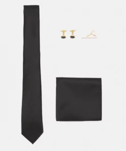 Pier One Uomo SET - Fazzoletti Da Taschino - Black