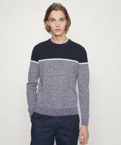 Pier One Uomo Maglione - Mottled Dark Blue