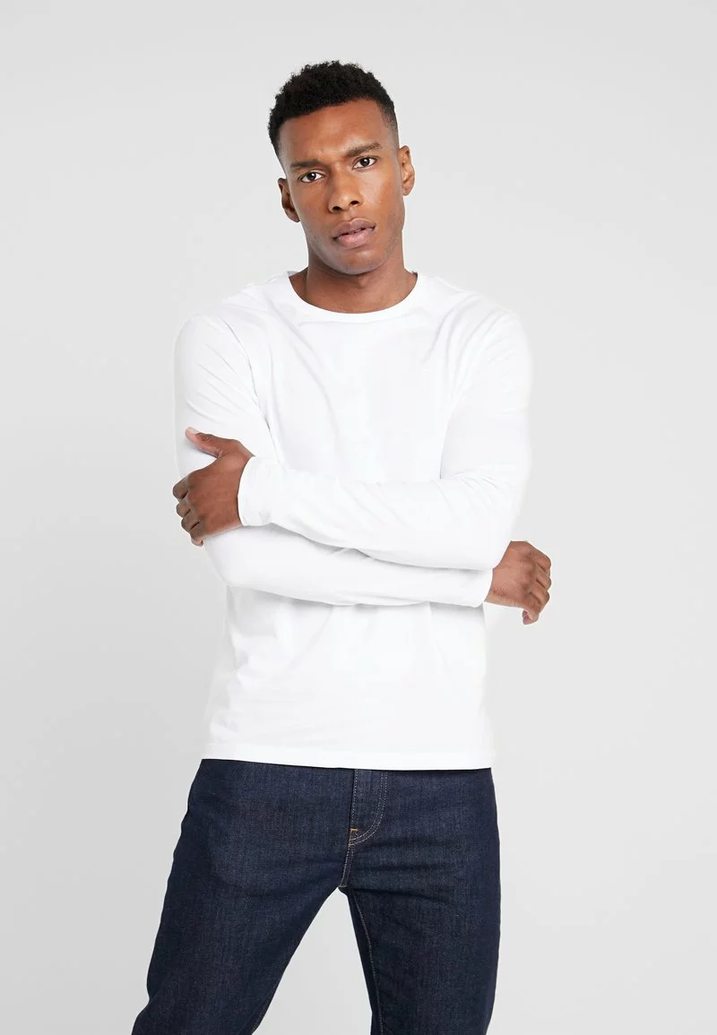 Pier One Uomo 2 PACK - Maglietta A Manica Lunga - White 5 Pier One Uomo 2 PACK - Maglietta A Manica Lunga - White - immagine 3