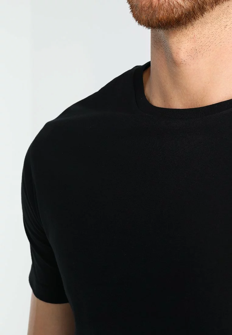 Pier One Uomo T-shirt Basic - Black 8 Pier One Uomo T-shirt Basic - Black - immagine 6