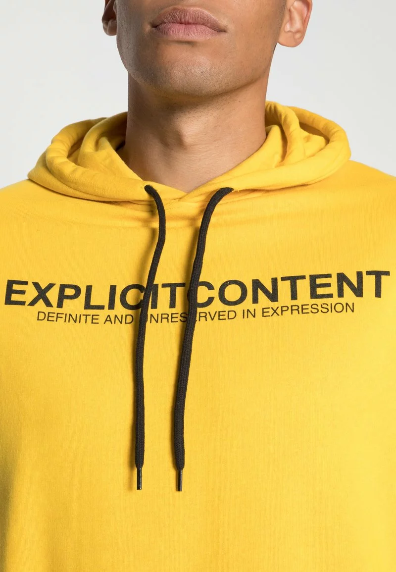 Pier One Unisex Felpa Con Cappuccio - Yellow 7 Pier One Unisex Felpa Con Cappuccio - Yellow - immagine 5