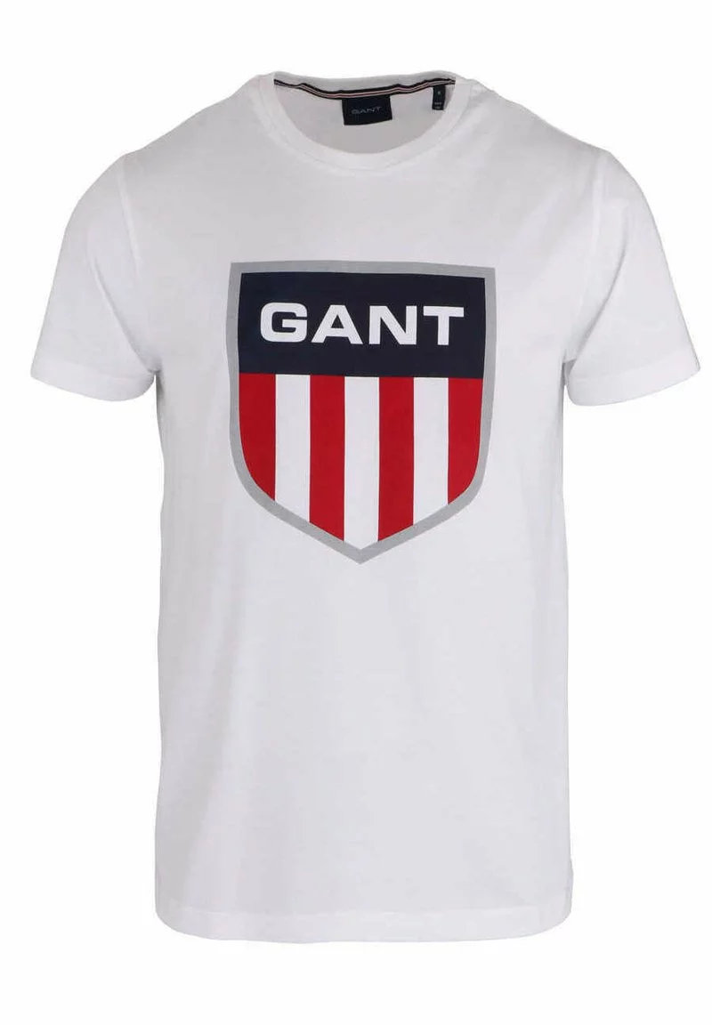 GANT Uomo T-Shirt Print - Weiß 3 GANT Uomo T-Shirt Print - Weiß