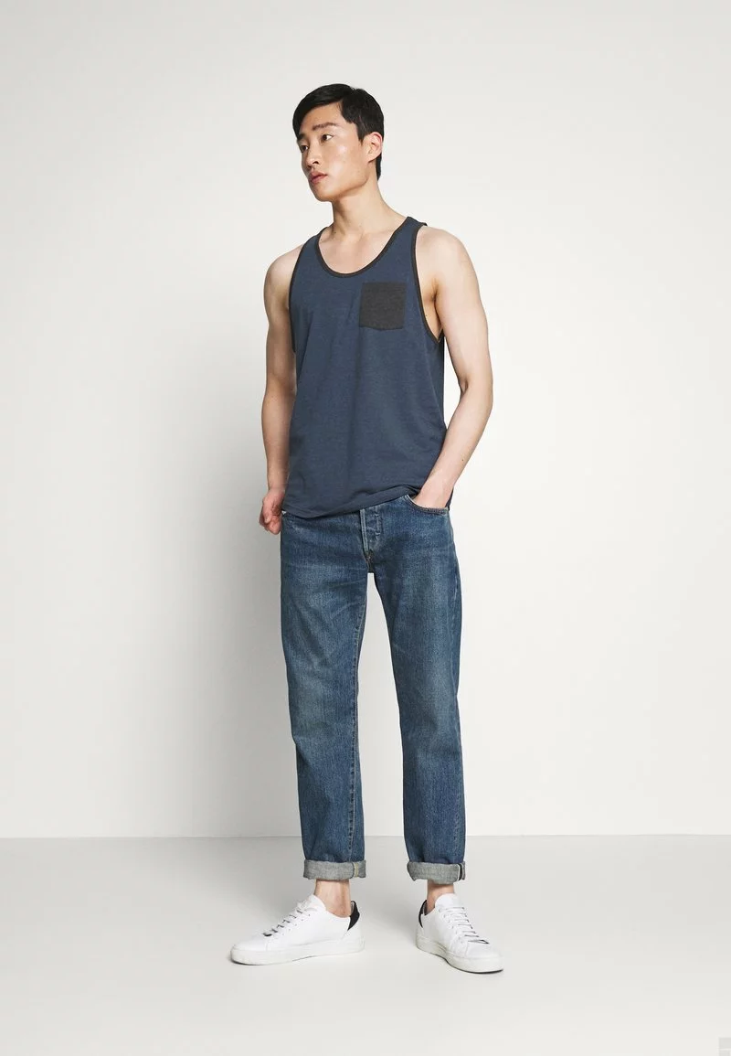 Pier One Uomo Top - Mottled Blue 4 Pier One Uomo Top - Mottled Blue - immagine 2