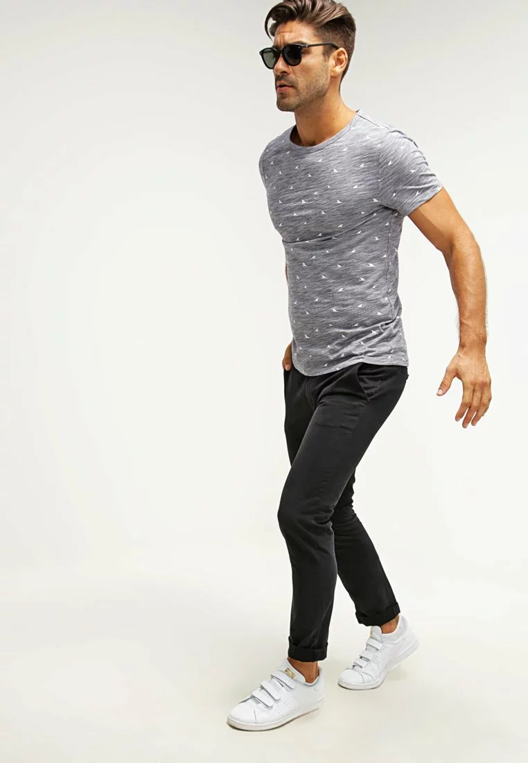 Pier One Uomo T-shirt Con Stampa - Dark Blue Melange 4 Pier One Uomo T-shirt Con Stampa - Dark Blue Melange - immagine 2