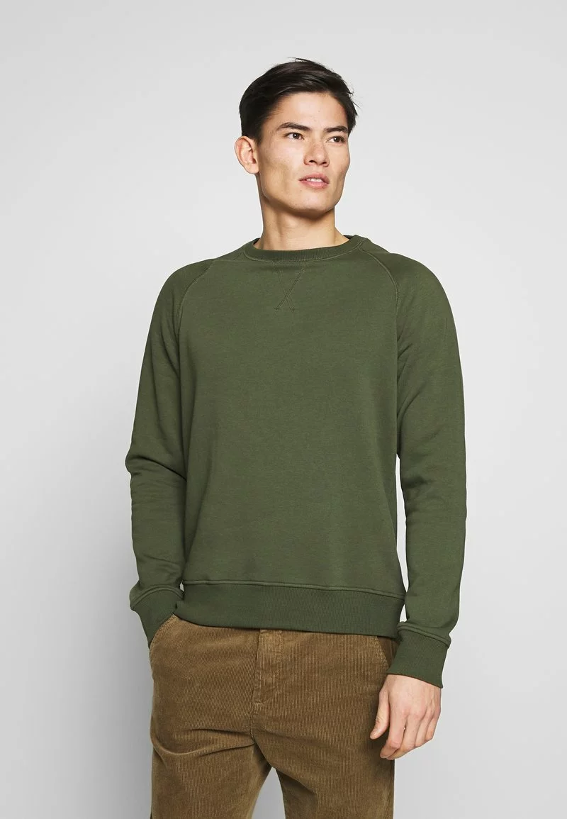 Pier One Uomo 2er Pack CREW NECK - Felpa - Khaki/black 5 Pier One Uomo 2er Pack CREW NECK - Felpa - Khaki/black - immagine 3
