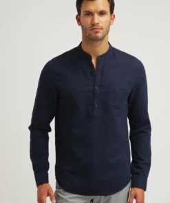 Pier One Uomo Camicia - Dark Blue