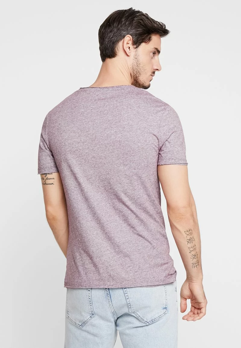 Pier One Uomo T-shirt Con Stampa - Bordeaux 5 Pier One Uomo T-shirt Con Stampa - Bordeaux - immagine 3