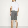 Pier One Uomo LOUNGE STRIPED SHORTS - Pantaloni Del Pigiama - Mottled Dark Grey/mottled Grey -Offerta Economica Pier One c94653b6081447b1a927a9d320b4dcc5